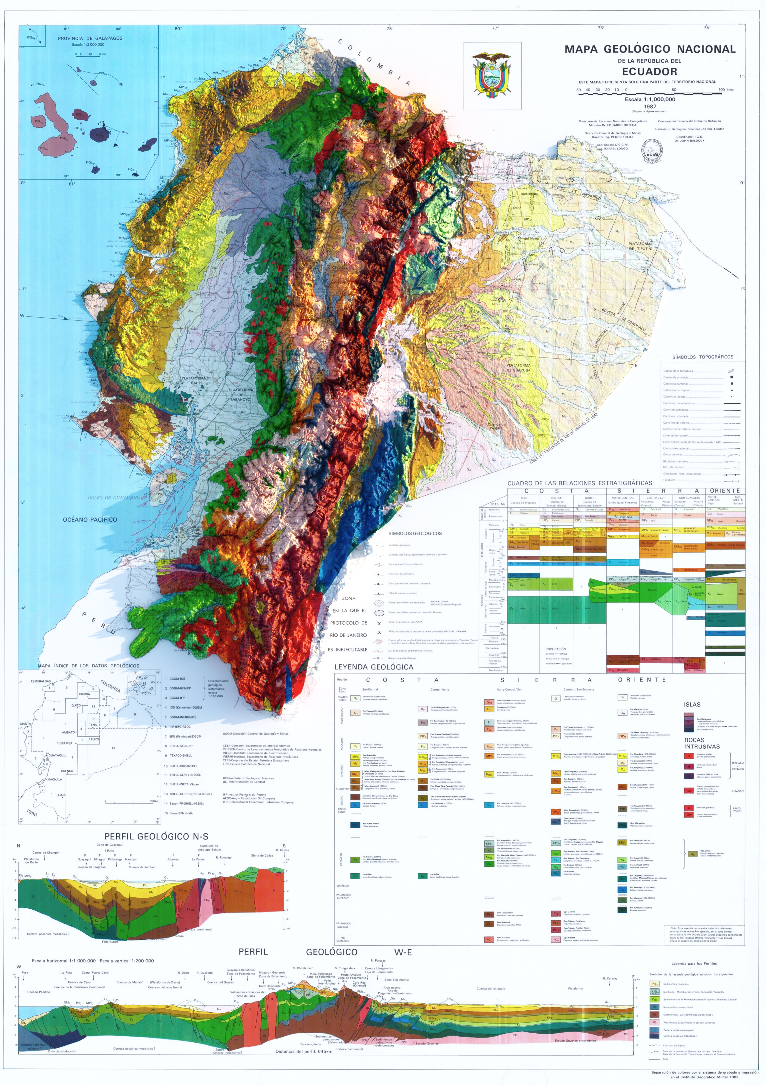 Enhanced 3D Visualization of Ecuador Geological Map